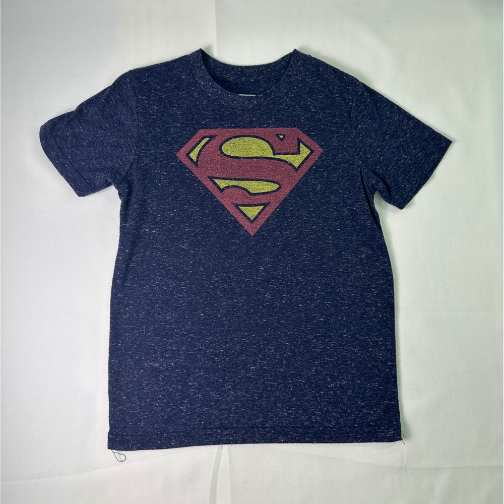 Superman Boys Small(7-8) S Graphic T-Shirt Short Sleeve Crew Neck Comic Book Tee